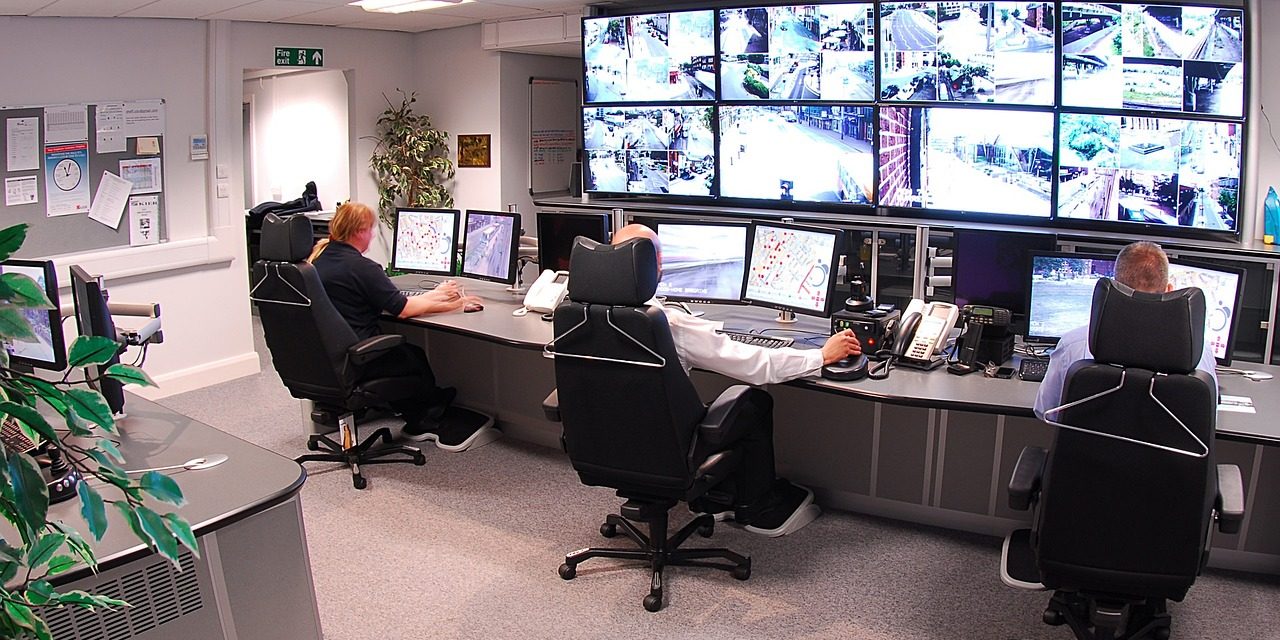 Images shows staff working in the Alarm Monitoring Centre